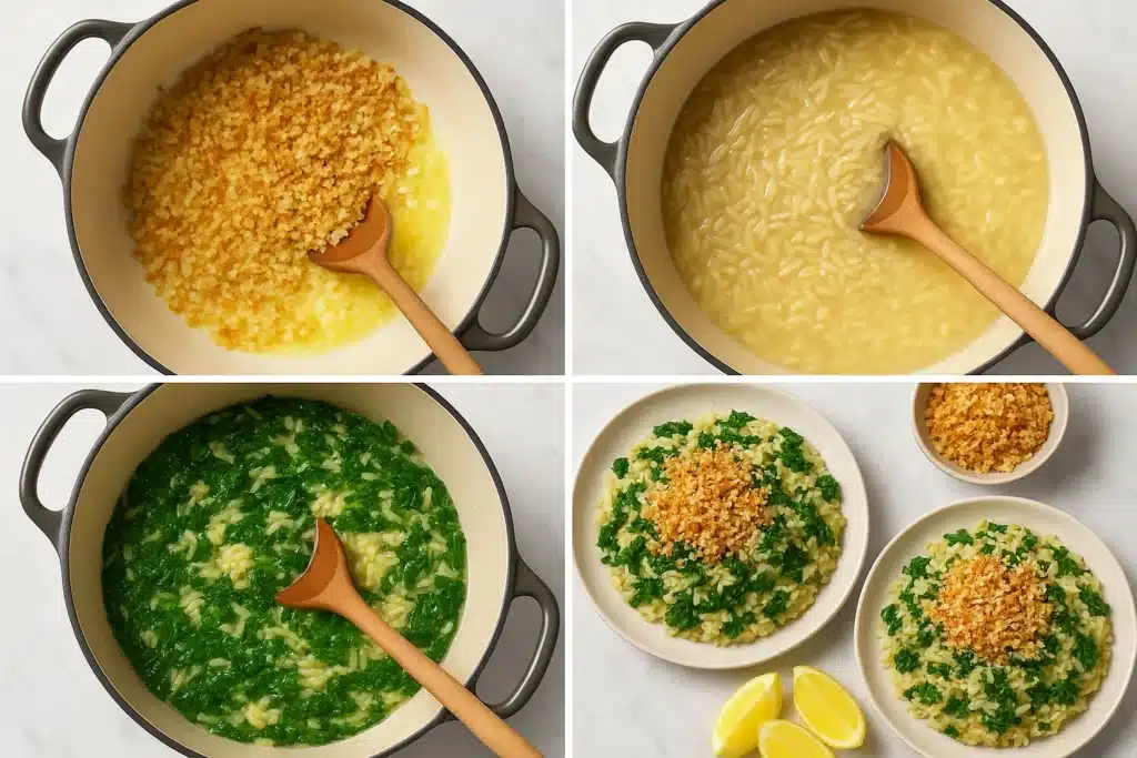 Cheesy Kale Orzo