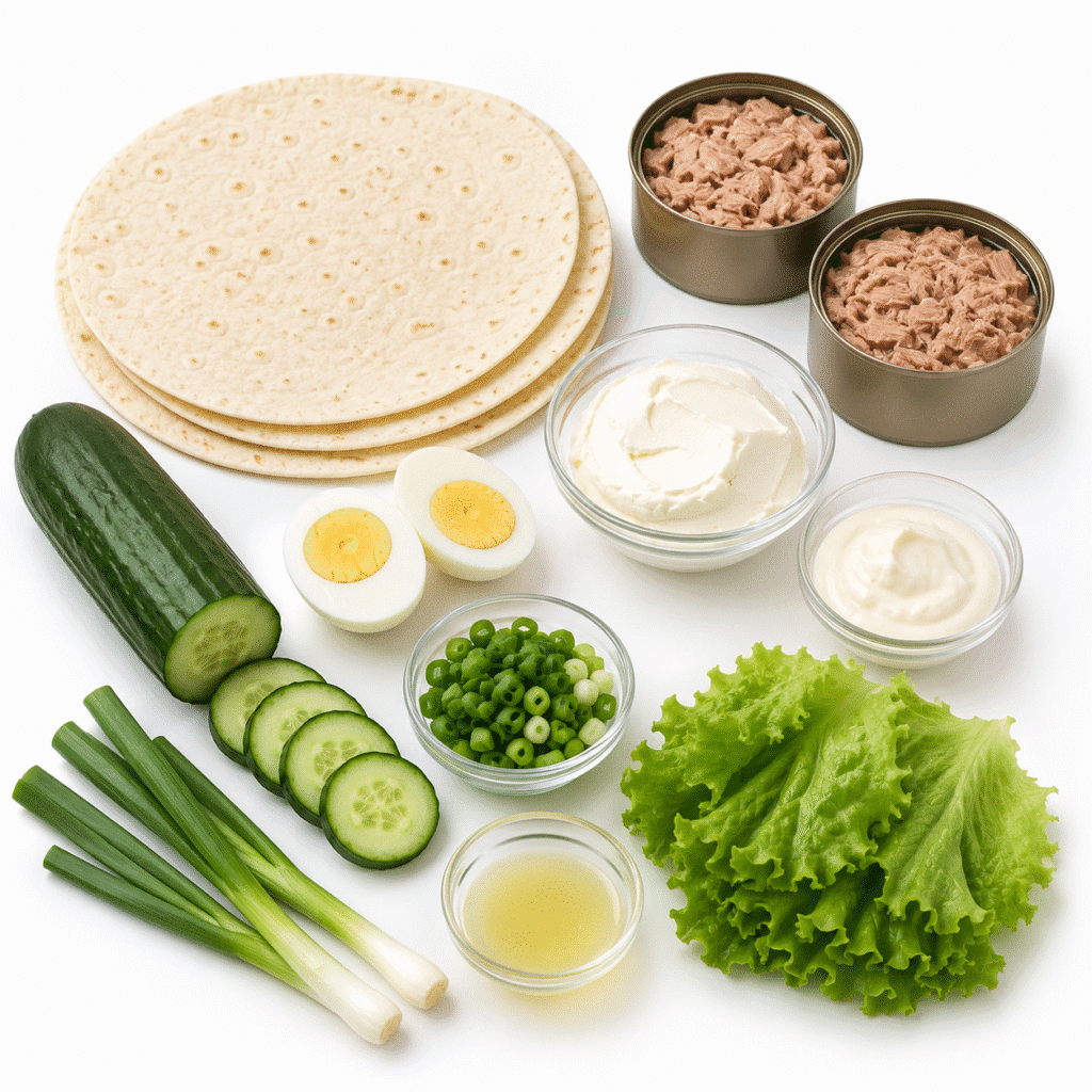 Wrap au Thon, Concombre et Œuf Dur : la recette fraîche, healthy et ultra gourmande 2 Wrap au Thon, Concombre et Œuf Dur