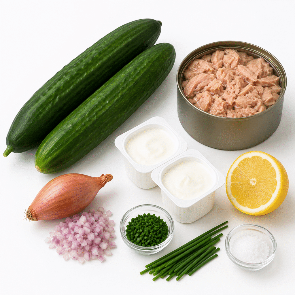 Concombres Farcis au Thon Frais