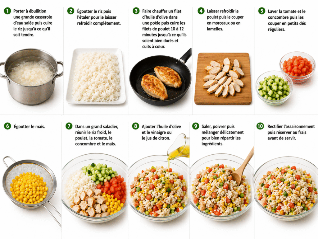 salade de riz au poulet 3 salade de riz au poulet