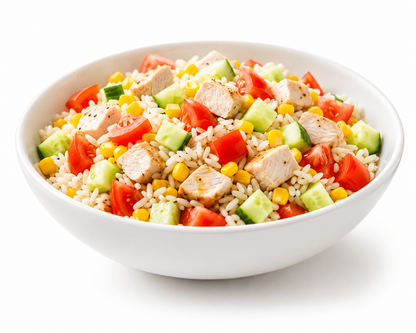 salade de riz au poulet