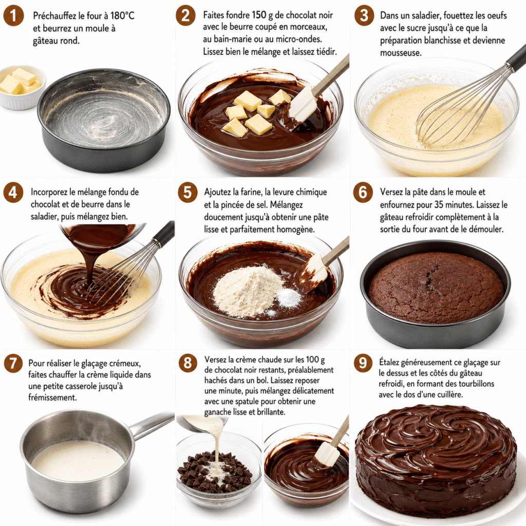 Cake au chocolat rapide et crémeux