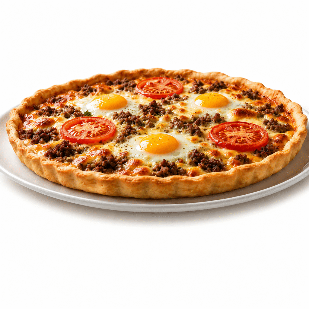 Tarte à la viande hachée aux œufs