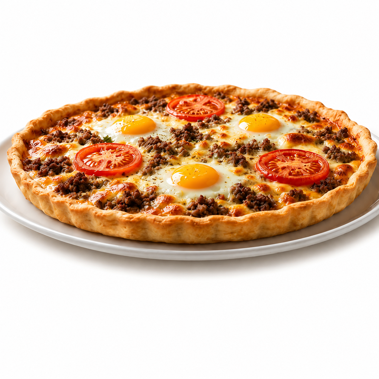 Tarte à la viande hachée aux œufs