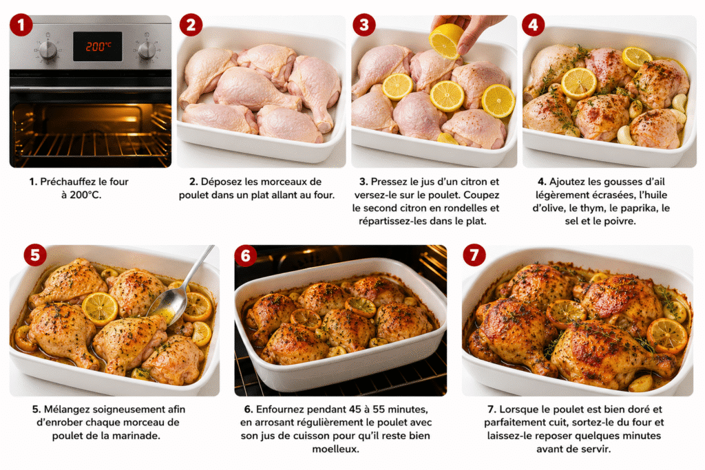 Poulet au Citron et au Thym au Four