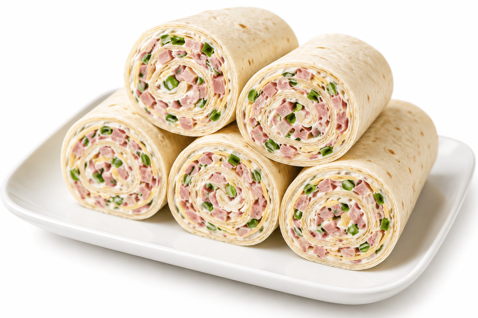 Home 1 Wraps Roulés au Jambon et Fromage Frais