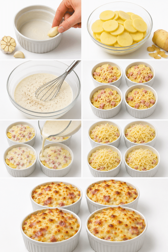 Gratin de pommes de terre au jambon et fromage : la recette familiale ultra fondante 3 Gratin de pommes de terre au jambon et fromage