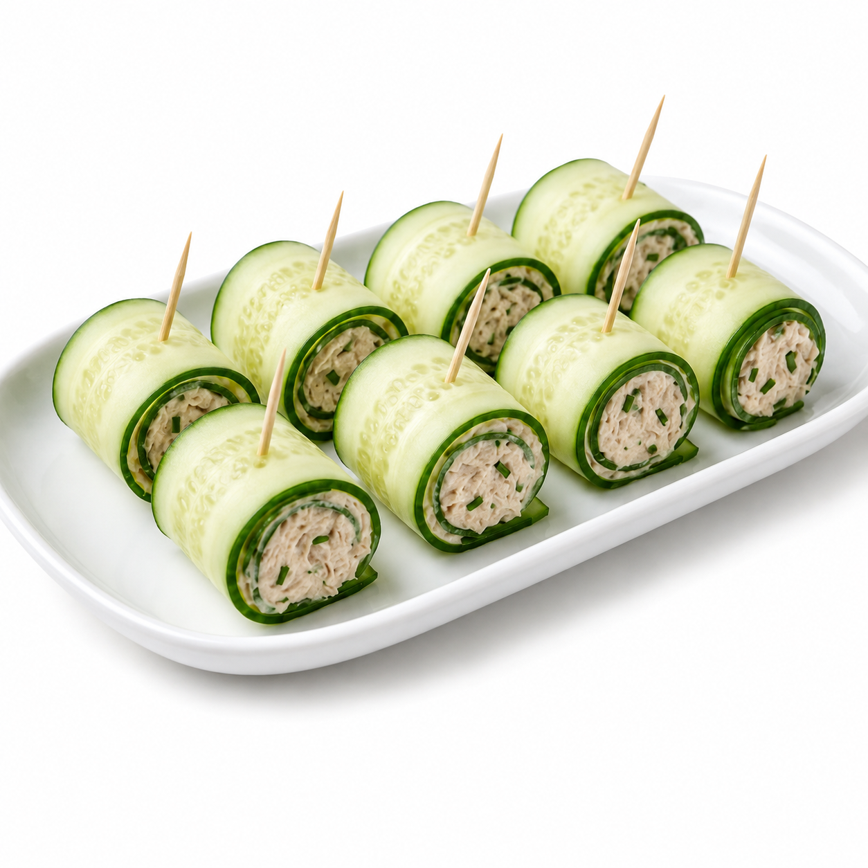 Home 4 Rouleaux de concombre au thon