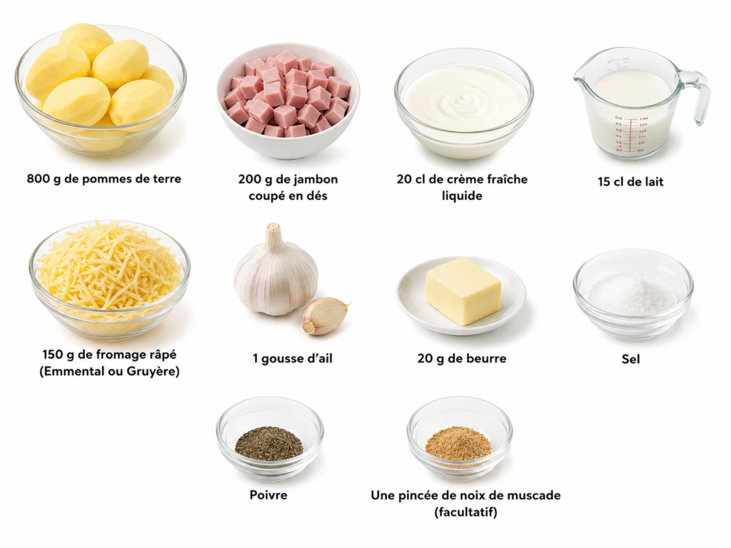 Gratin Pommes de Terre Jambon : La Recette Familiale Gourmande et Ultra Fondante 2 Gratin Pommes de Terre Jambon