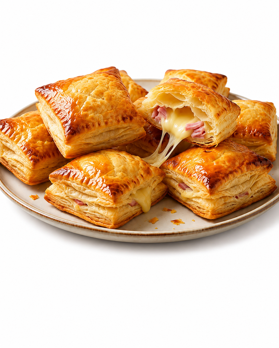 Home 2 Bouchées de pâte feuilletée au jambon