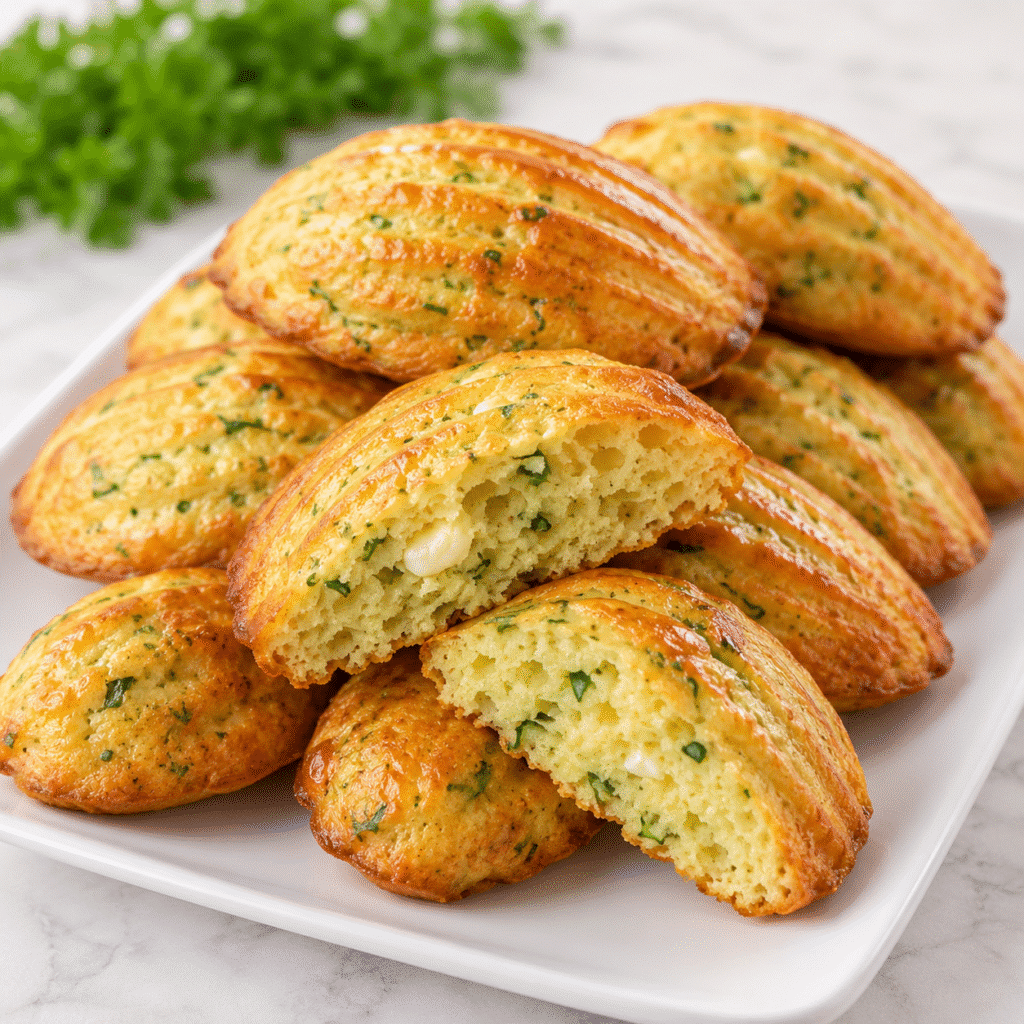 Madeleines salées à la courgette et à la feta : moelleuses, légères et pleines de saveurs 4 Madeleines salées à la courgette et à la feta
