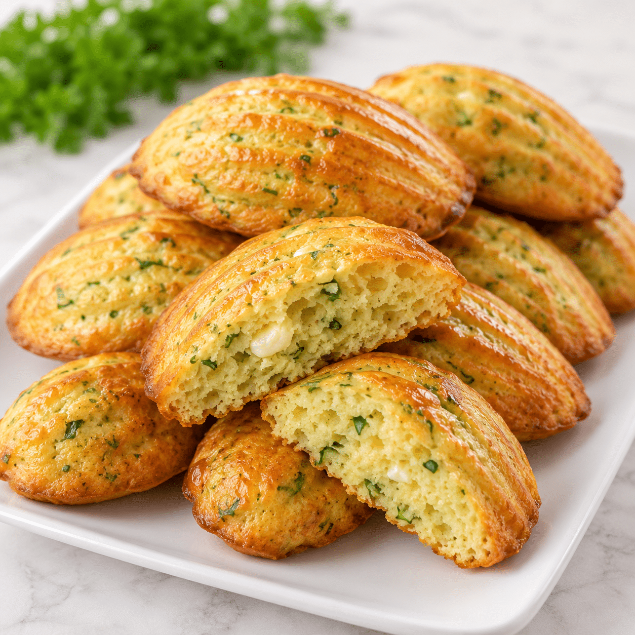 Home 1 Madeleines salées à la courgette et à la feta