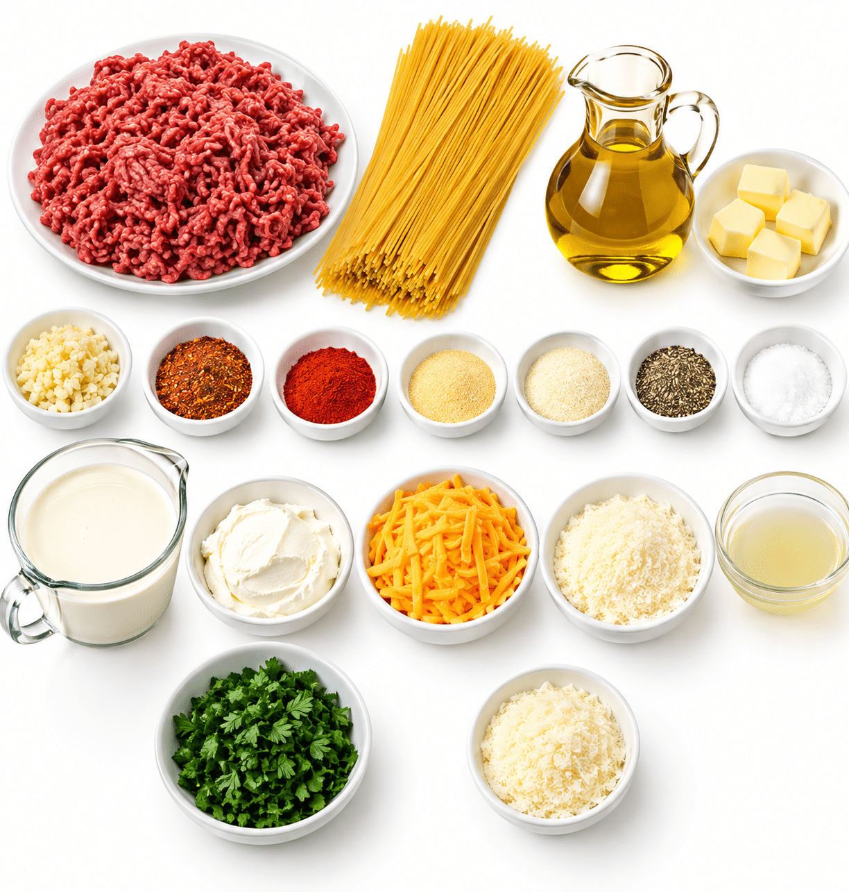 Creamy Beef Spaghetti in Tomato Mozzarella Sauce
