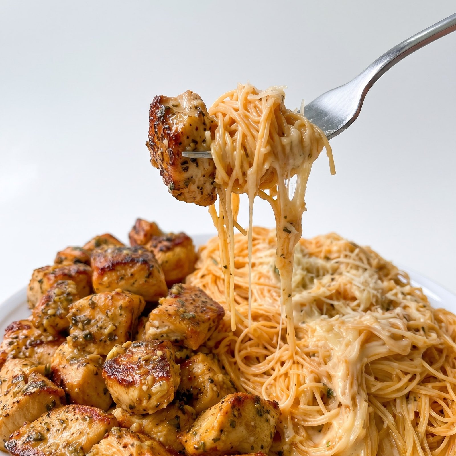 Garlic Parmesan Chicken Capellini
