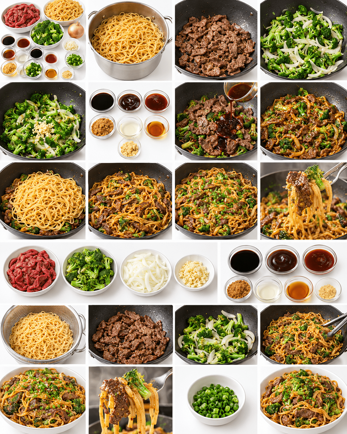 Savory Beef Lo Mein with Broccoli