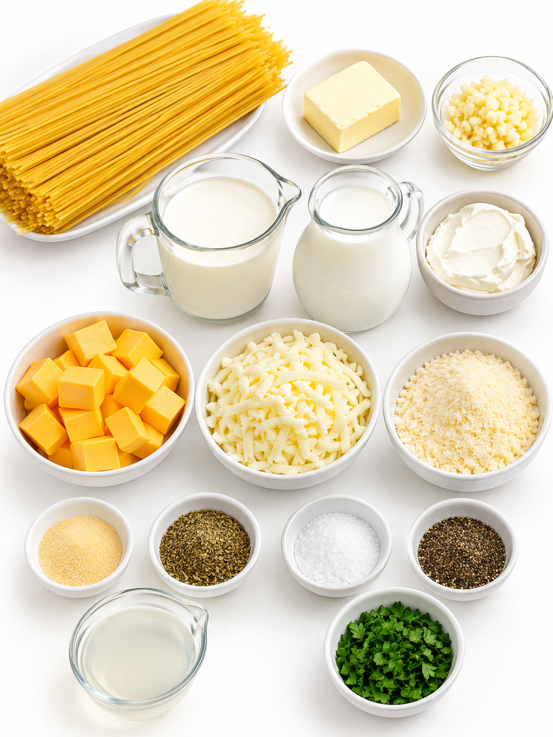 Creamy Four-Cheese Garlic Parmesan Spaghetti Creamy Four-Cheese Garlic Parmesan Spaghetti