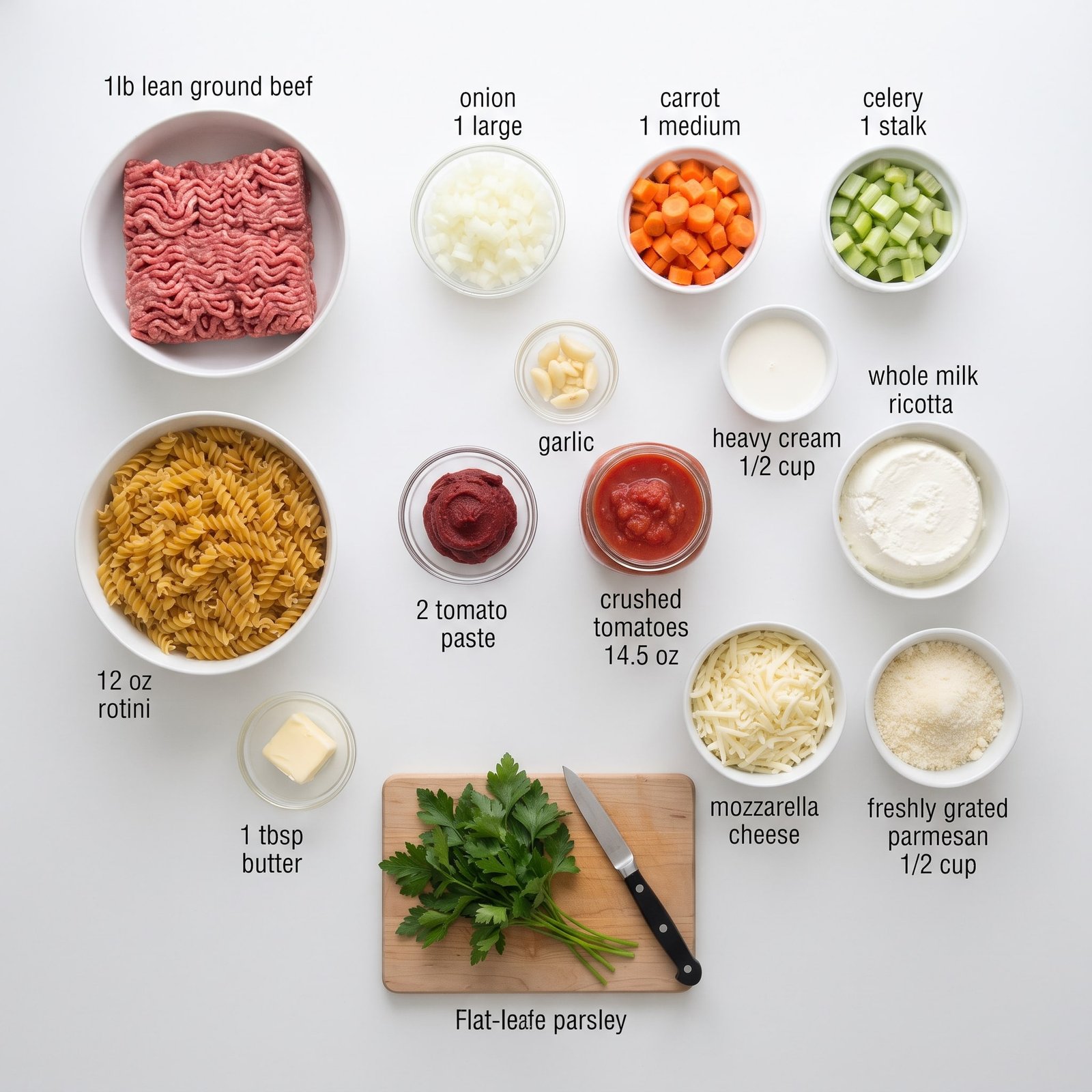Bolognese Ground Beef Rotini with Ricotta Bolognese Ground Beef Rotini with Ricotta
