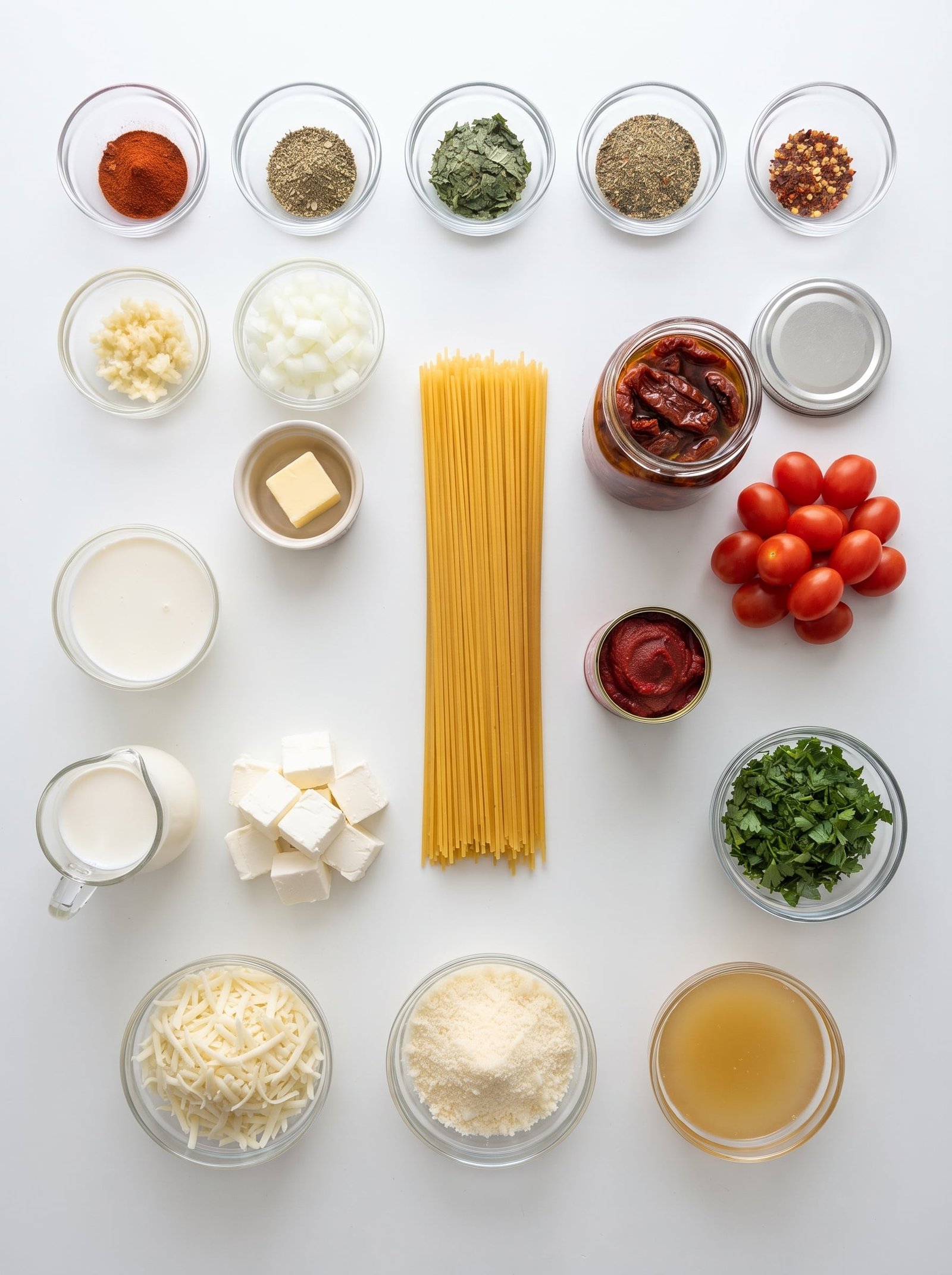 Creamy Sun-Dried Tomato Garlic Spaghetti