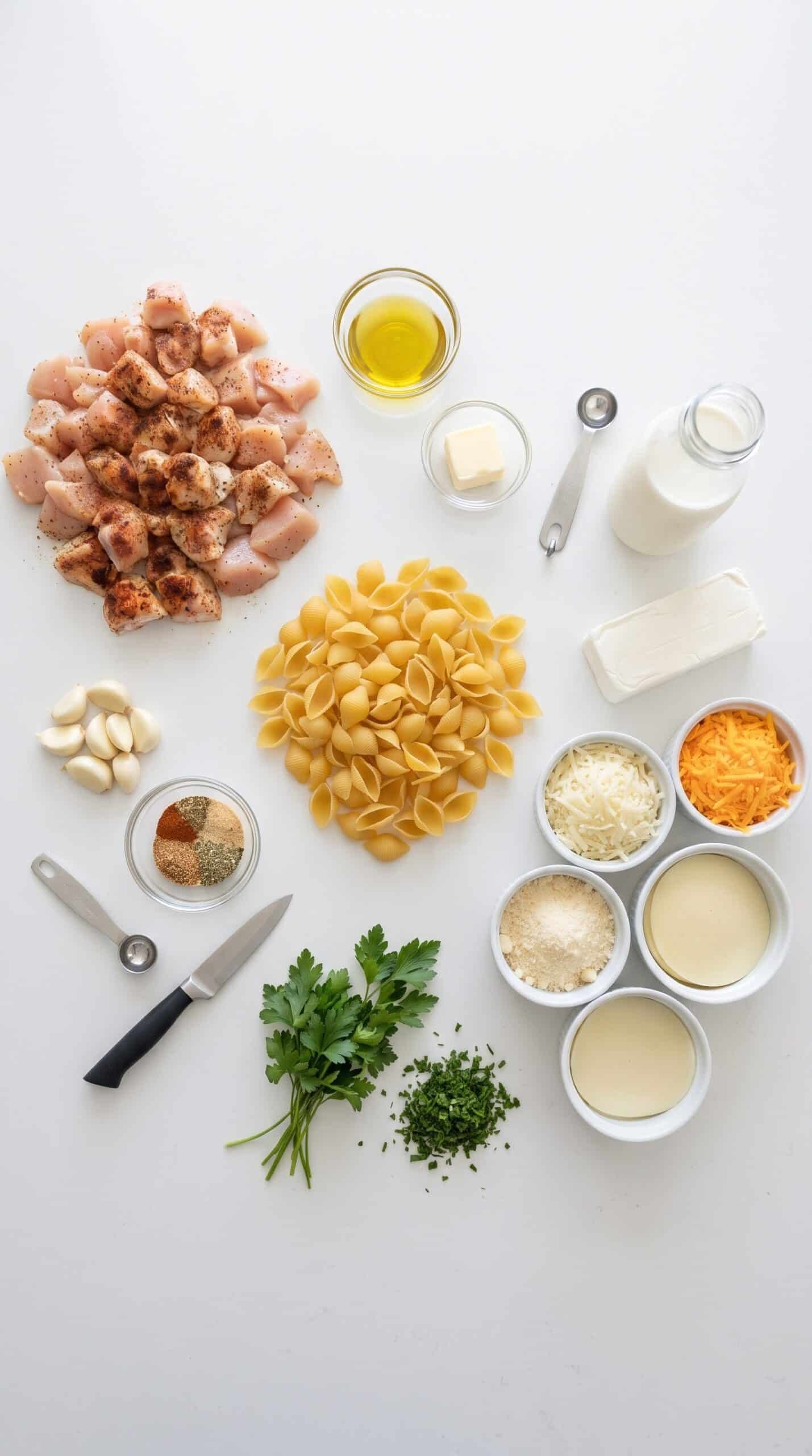 Garlic Butter Chicken Shell Pasta in Creamy Garlic Butter Chicken Shell Pasta in Creamy