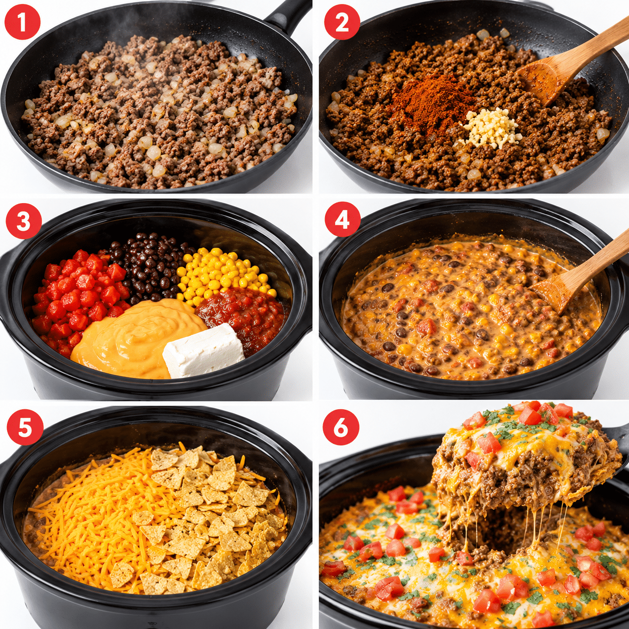 Crockpot Taco Casserole