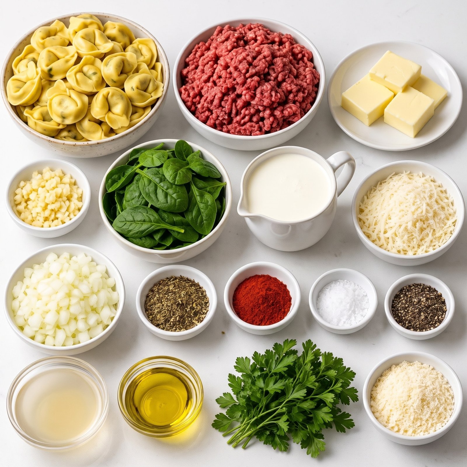 Creamy Beef and Spinach Tortellini Creamy Beef and Spinach Tortellini